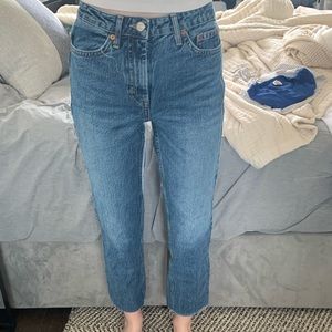 Topshop Straight Leg Ankle Jean